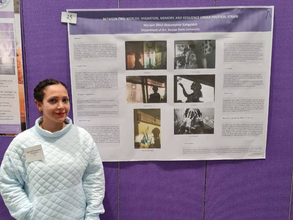 Maryam Ghasempour presenting her Poster