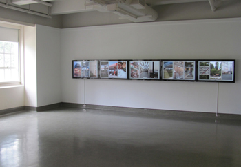 Installation view of "The Willard Portal" by visiting artist Hasan Elahi Installation view of "The Willard Portal" by visiting artist Hasan Elahi