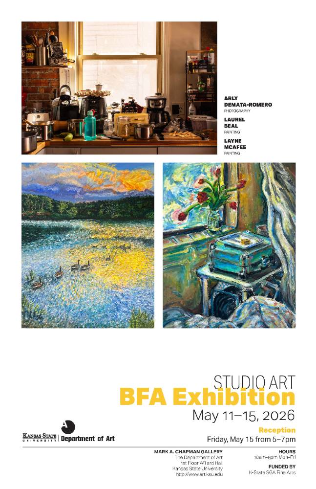 Poster for BFA Studio Exhibition May 11- 13th