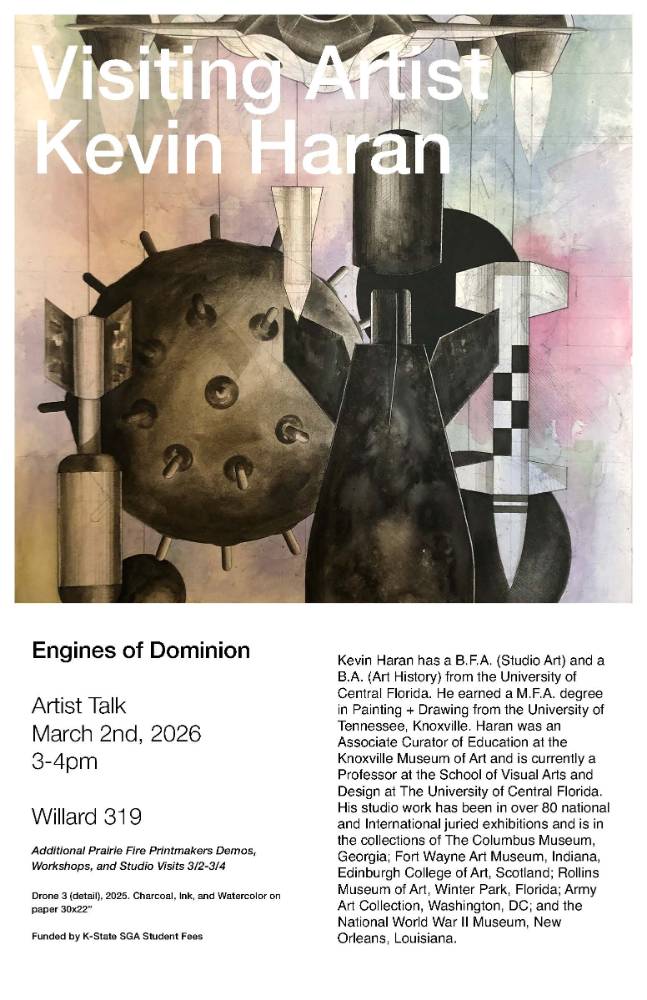 Visiting Artist Poster- Kevin Haran