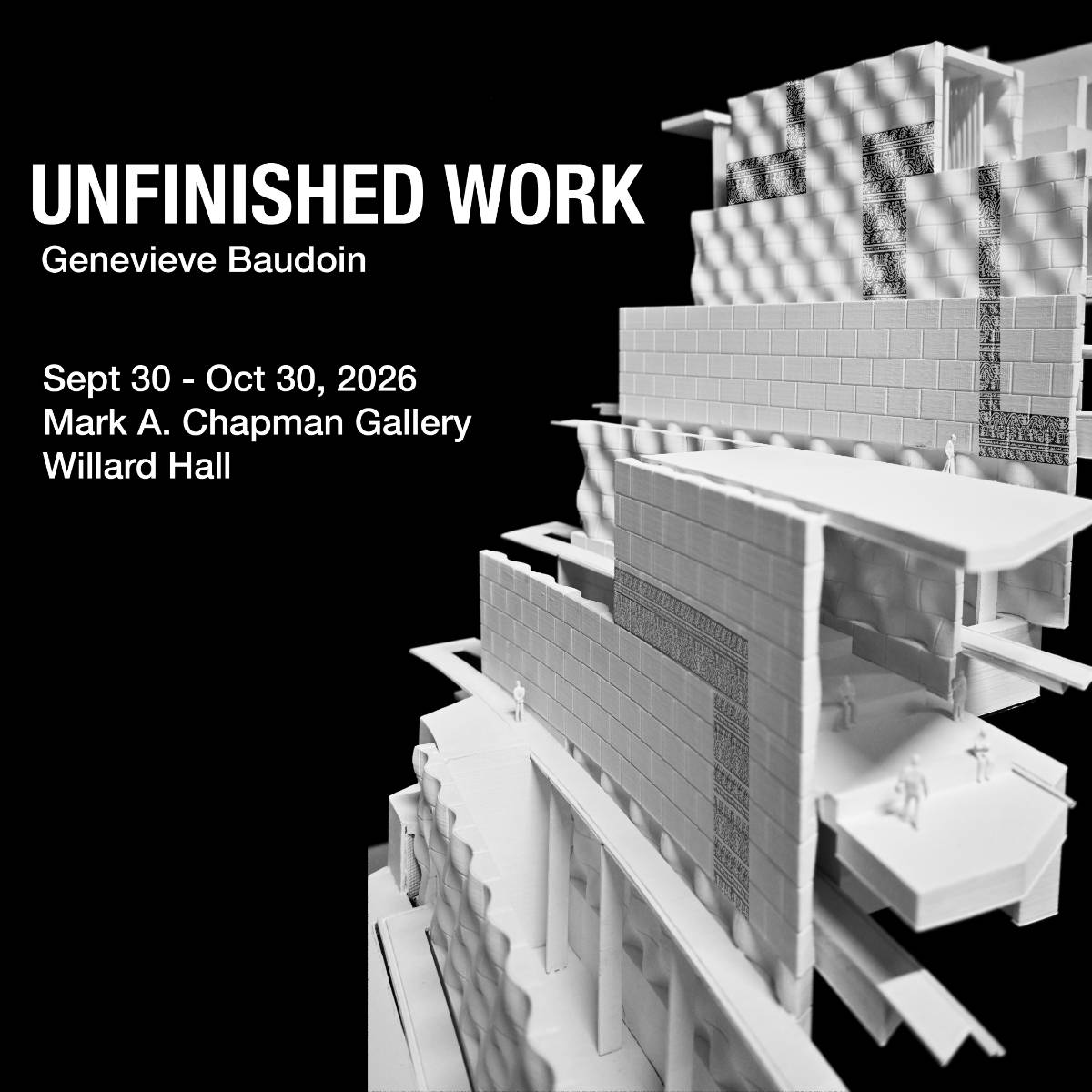 Unfinished Work Exhibition Poster 