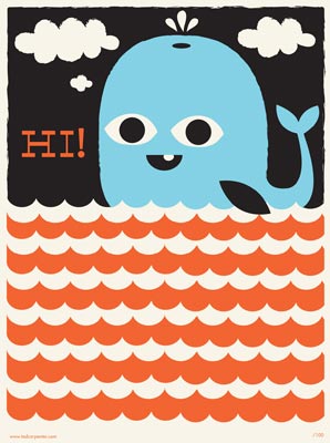 "Whale Says Hi!" by visiting designer Tad Carpenter