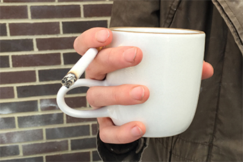 Heath ‘Coupe’ mug, modeled by Caitlin Brown.